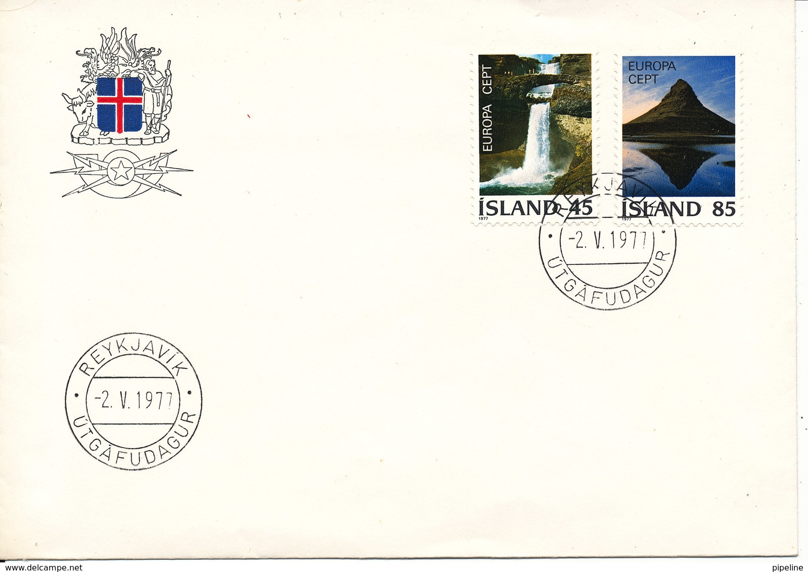 Iceland FDC 2-5-1977 EUROPA CEPT Complete Set - 1977