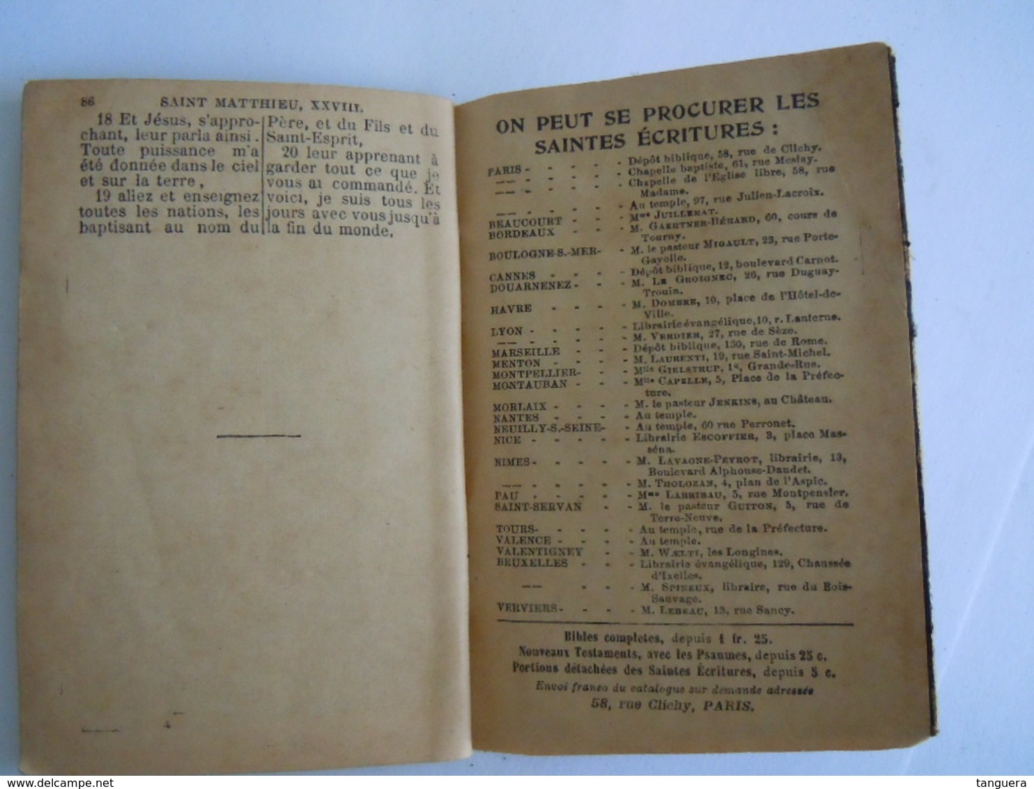 Evangile De Notre Seigneur Jésus-Christ Selon Saint Matthieu Couverture Souvenir De L'exposition Bruxelles 1910 - Religion & Esotérisme