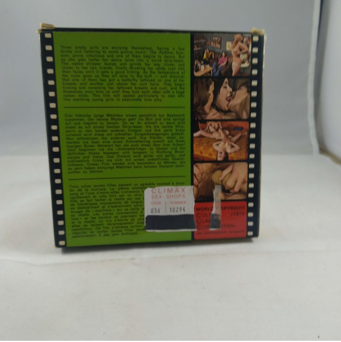 Vintage XXX Adult Super 8mm Movie -  Color Climax Expo Film No 44 Lesbian Party - Other Formats