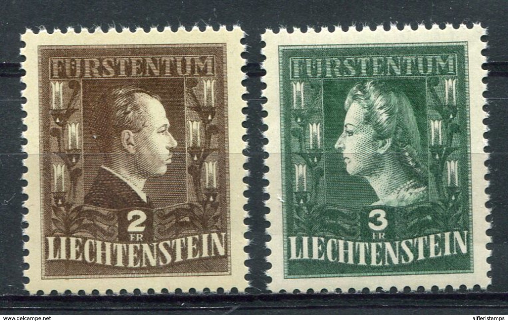 1944  - LIECHTENSTEIN - PRINCES- 2 VAL.  - M.N.H.- LUXE ! ! - Neufs