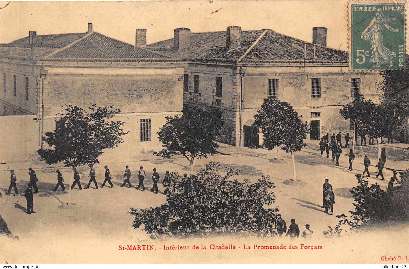 17-SAINT-MARTIN-INTERIEUR DE LA CITADELLE- LA PROMENADE DES  FORCATS - Saint-Martin-de-Ré