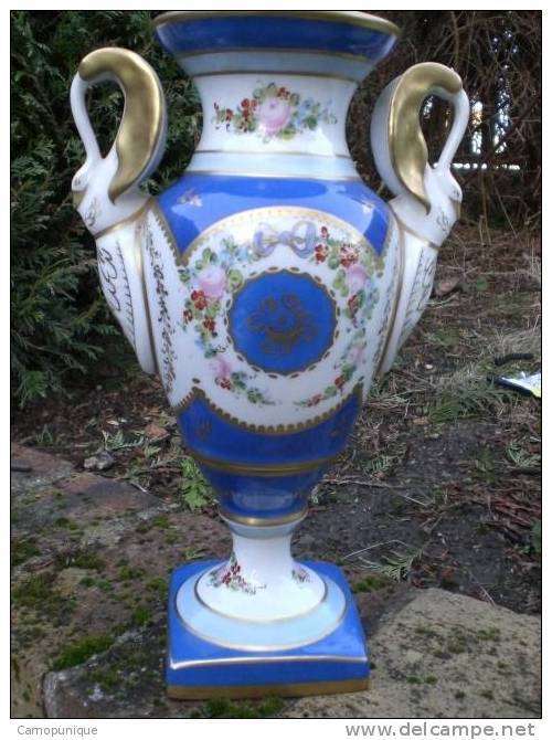 Rare Vase Limoges Imitant Du Vieux Paris - Limoges (FRA)