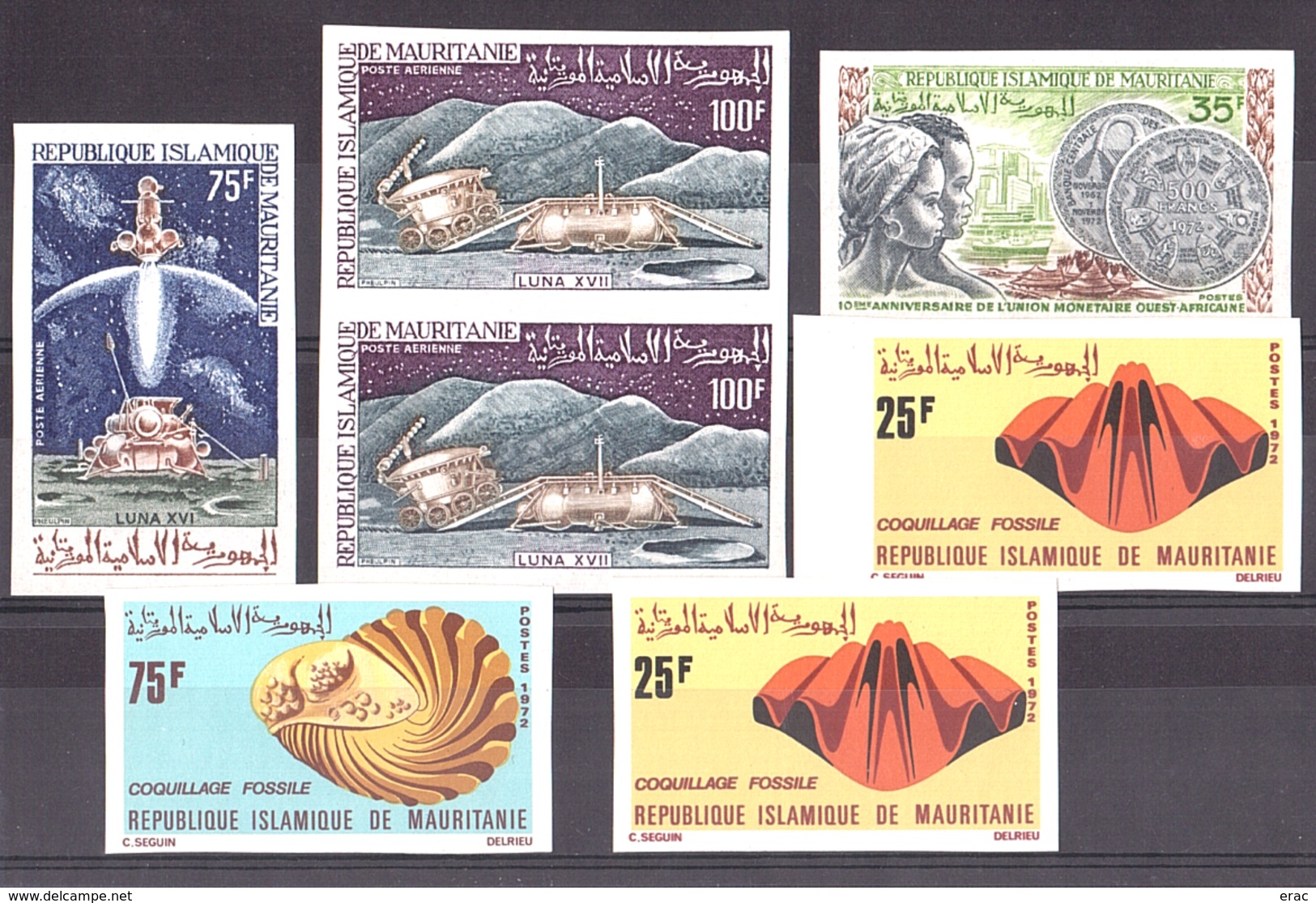 Mauritanie - 1972 - Lot De Timbres Non Dentelés - Neufs ** - Mauritania (1960-...)