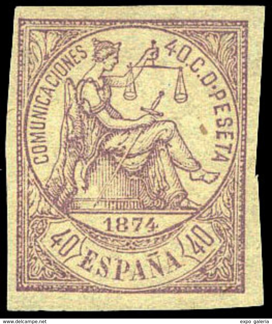 Ed. * 148 S/D - 40 Cts. Violeta S/Dentar. Preciosa Y Escasa Pieza. Cat. +335€ - Used Stamps