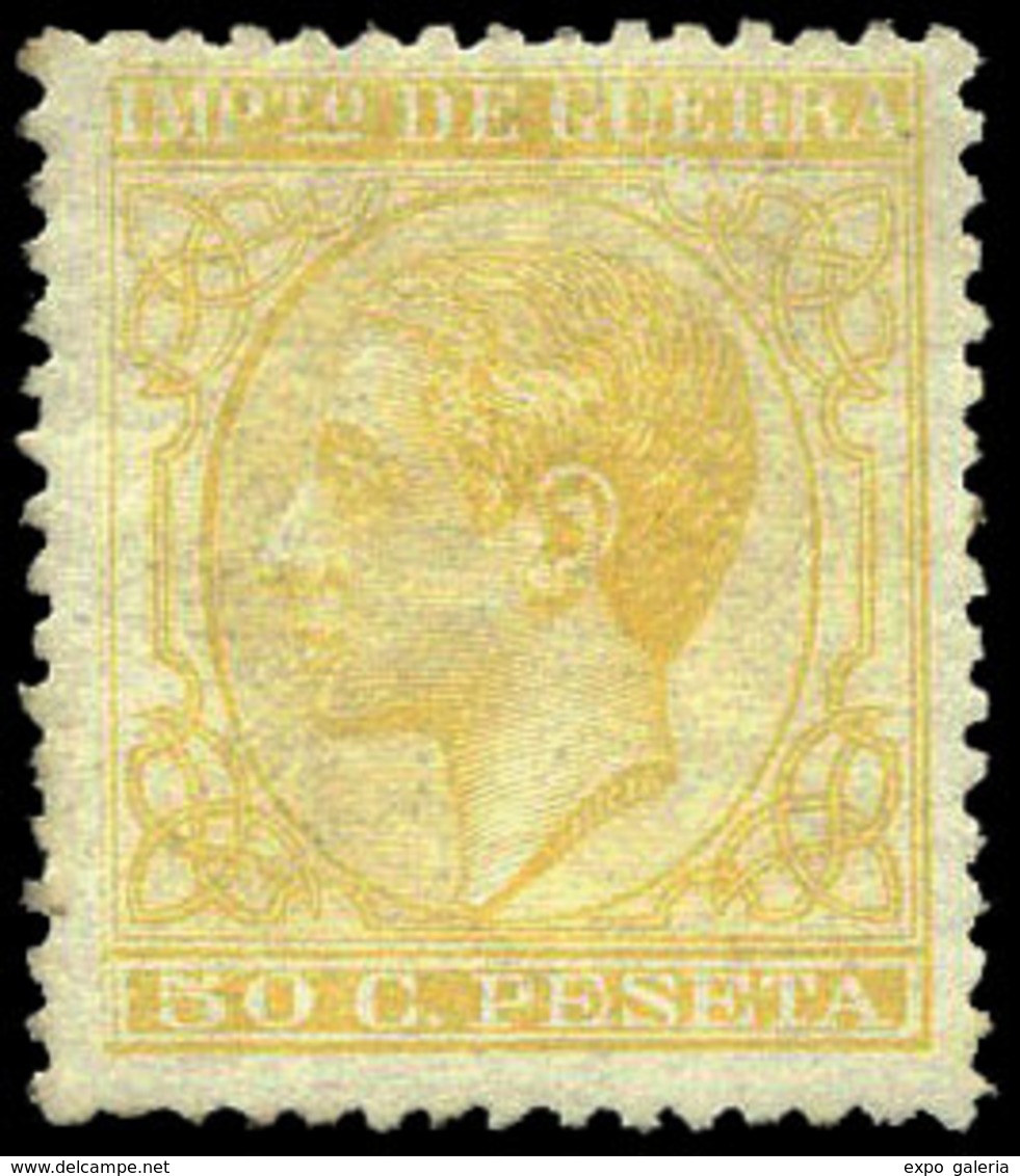 Ed. ** 189 - 50 Cts. Amarillo. Precioso Ejemplar Por Su Buen Centraje Y Color Fresco. Raro En Esta Condición. - Gebruikt