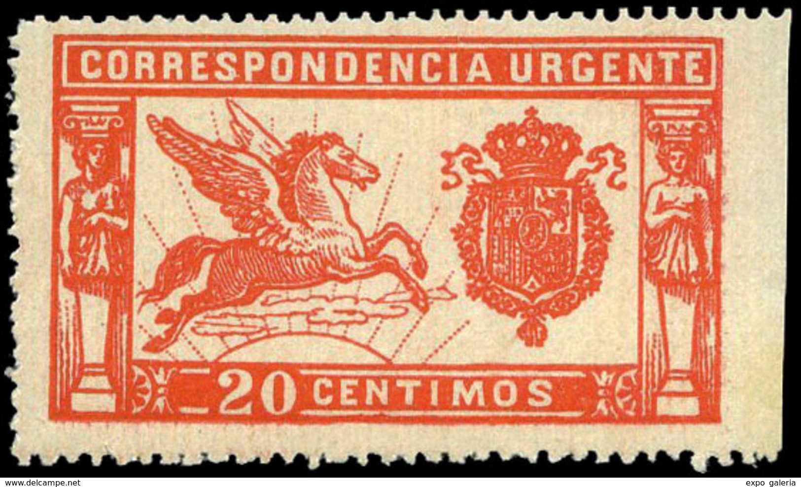 Ed. ** 324SMd - 1925. Variedad S/Dentar Margen Derecho. Sin Charnela. Centraje Lujo. Raro En Esta Condición - Unused Stamps