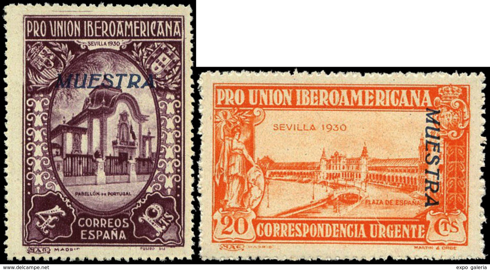 Ed. ** 566/82 - 1930. Sobrecargado “Muestra” En Tinta Azul. No Reseñada En Este Color.Sin Charnela - Ungebraucht