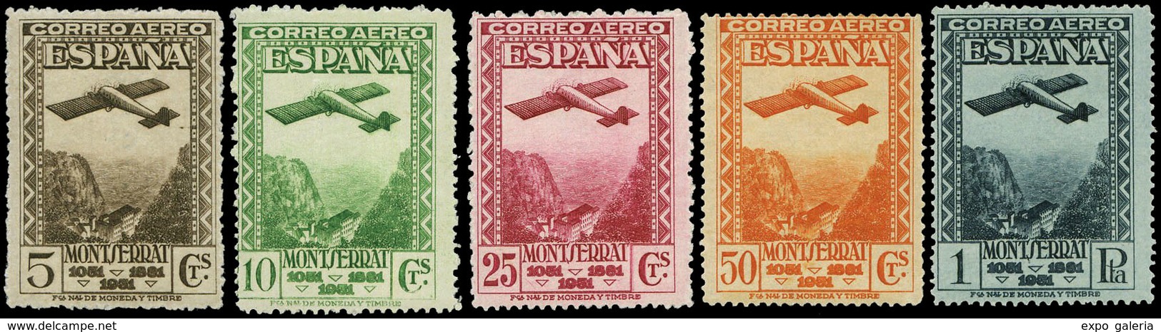 Ed. * 650N/4N - 1931. Aerea. Serie Numeración Ceros Y Dentado 14 (serie Muestra) Colores Intensos - Ungebraucht