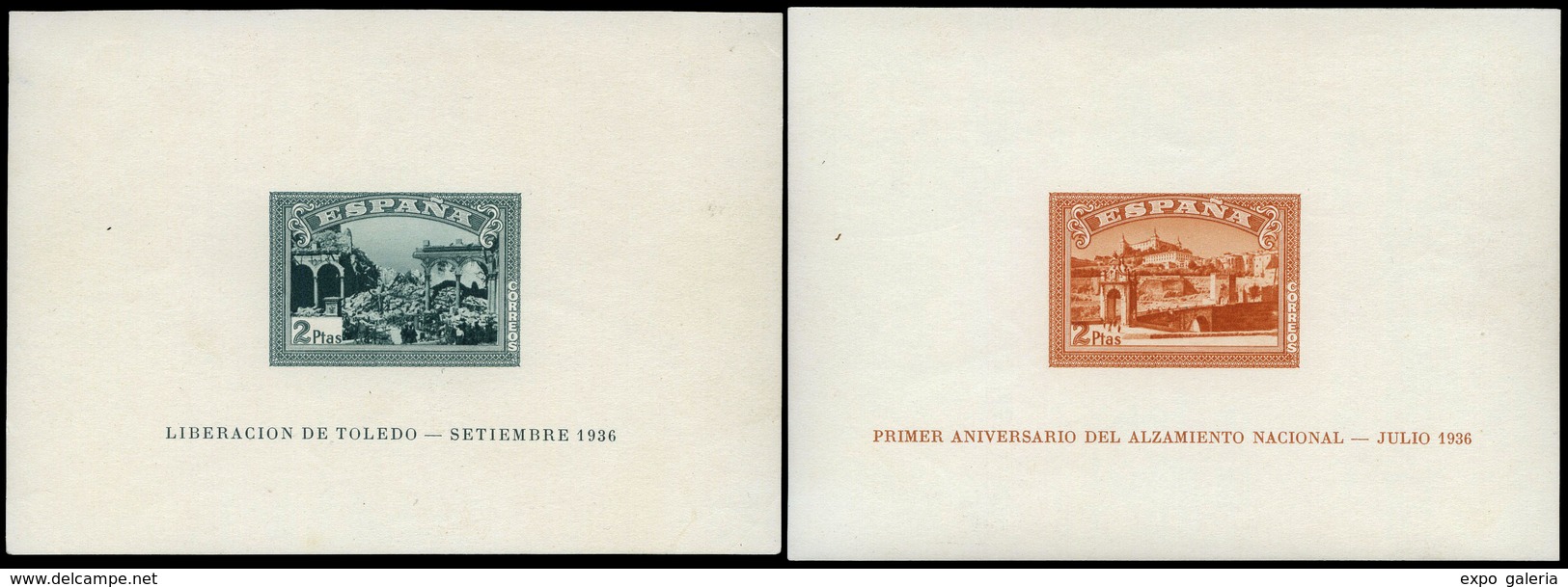 Ed. * 836/7 - 1937. HB S/D. Preciosas Y Escasas. Cat. 1.200€ - Ungebraucht