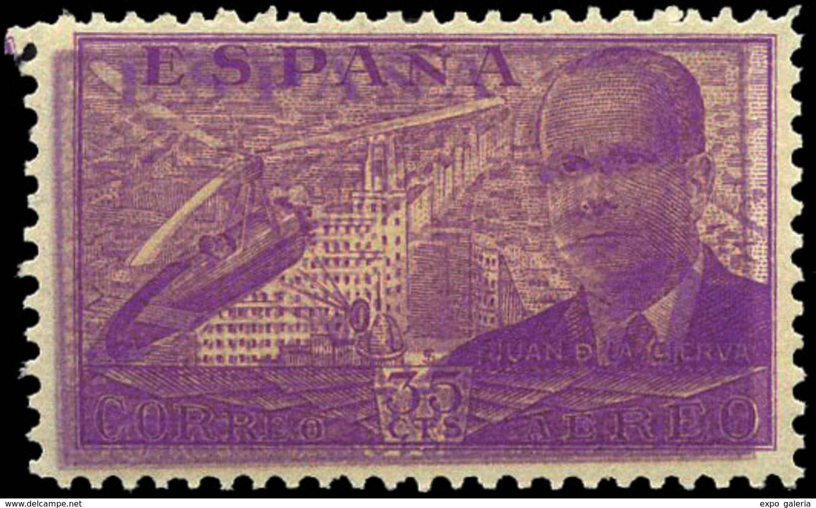 Ed. ** 882 - 1939. 35 Cts. Variedad Doble Impresión. Espectacular Y Rara Variedad.No Catalogada - Unused Stamps