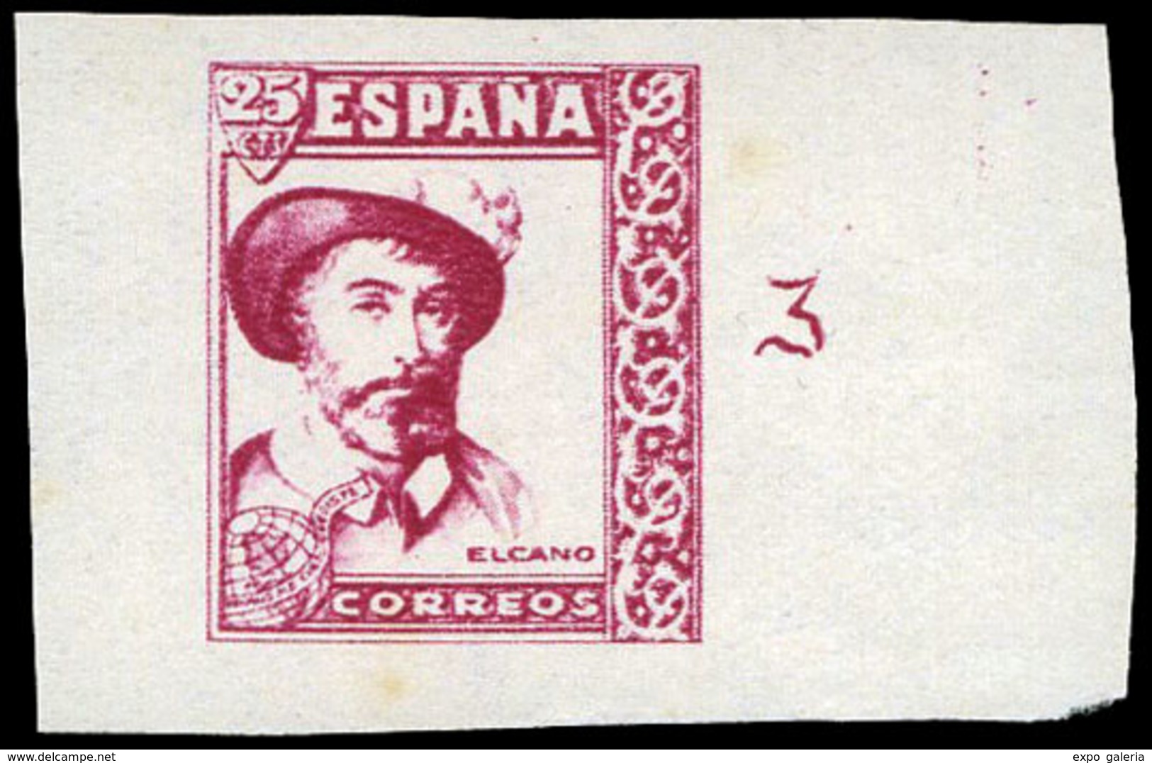Año 1940 - Prueba De Proyecto No Adoptado Realizado En La Fábrica Del Timbre “Juan Sebastian Elcano” - Unused Stamps