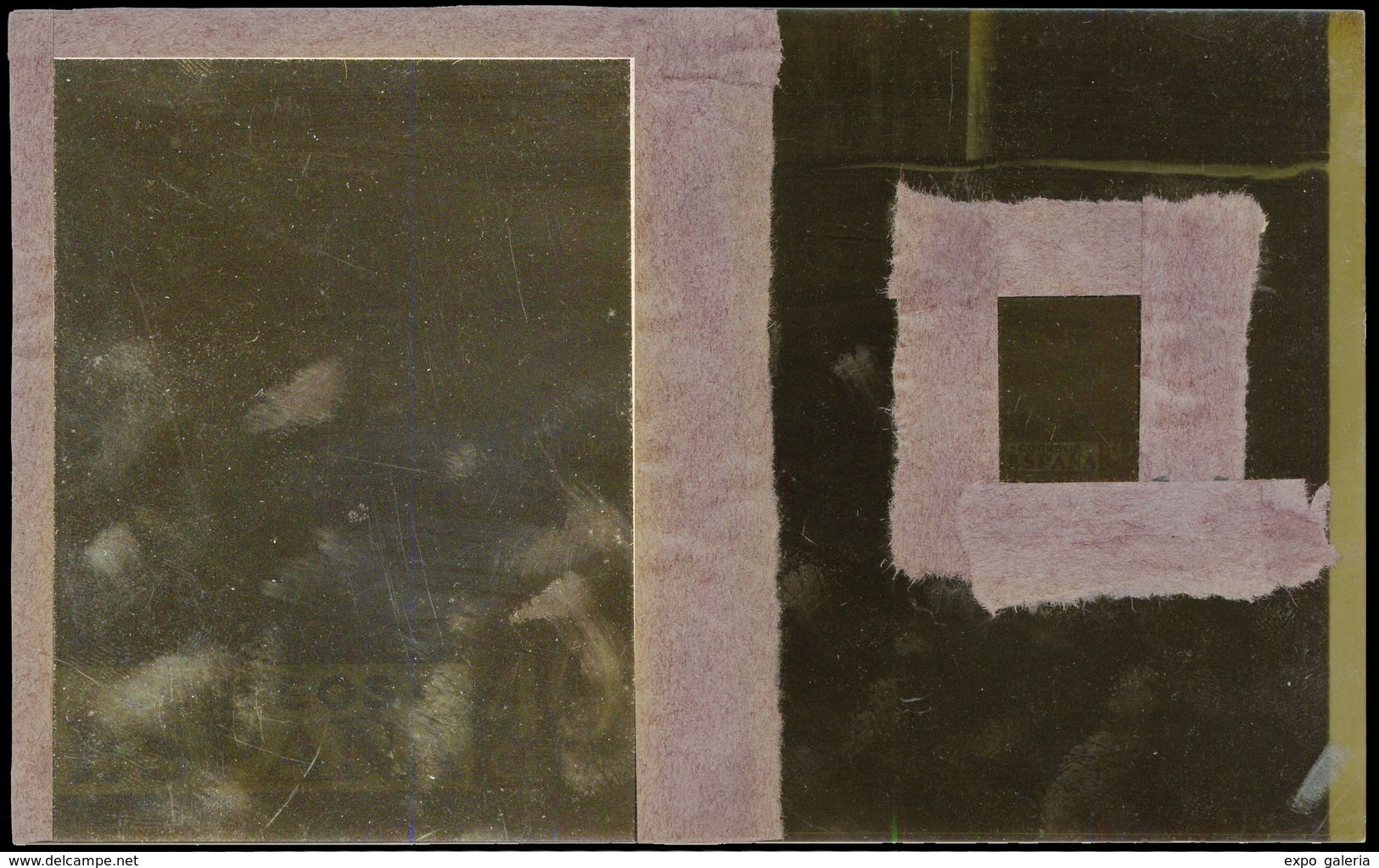 Año 1940 - Lote De 2 Fotolitos Realizados En La Imprenta Oliva De Vilanova De Proyecto No Adoptado. 160 X 100 Mm - Unused Stamps