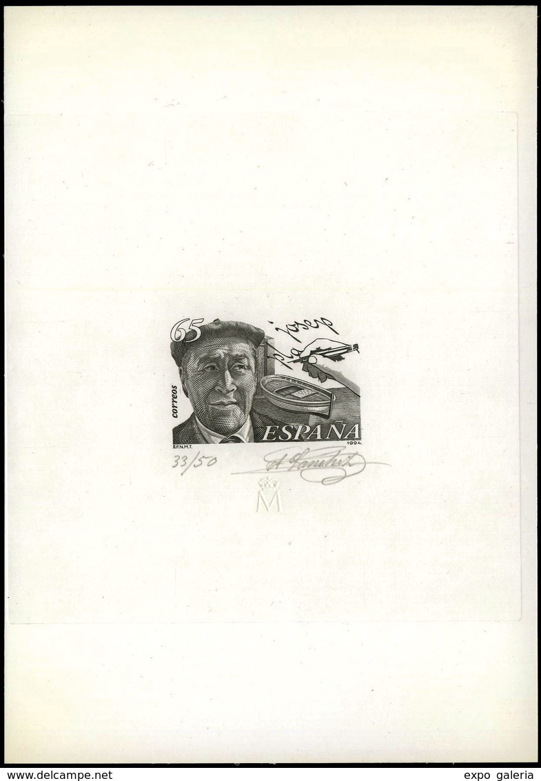 Ed. * 3297 - Josep Plá. Prueba Artista.Tirada 50 Ejemplares, Numerada Y Firmada Por El Grabador. Muy Rara - Briefe U. Dokumente