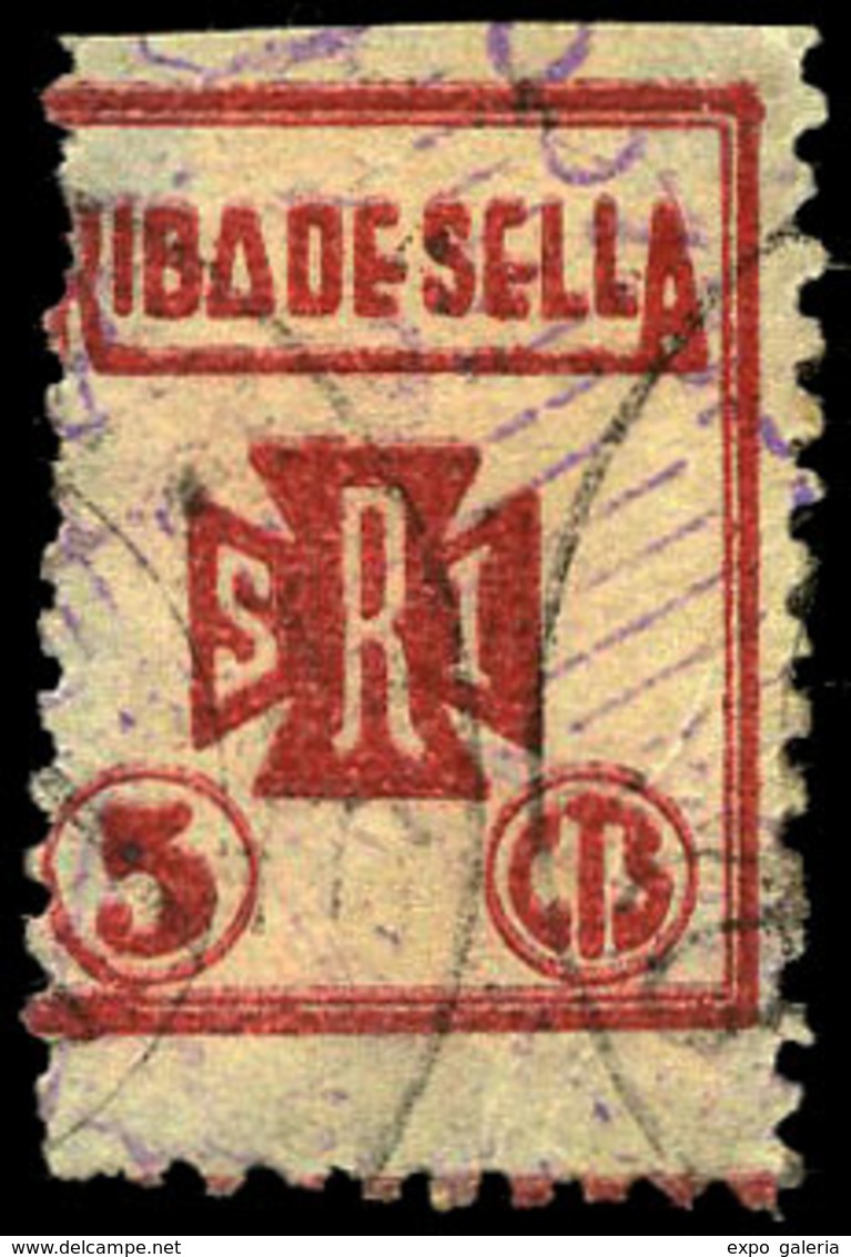 All. 0 1 - Asturias. RIBADESELLA. S.R.I. 5 Cts. Rojo. Muy Raro - Republikeinse Uitgaven