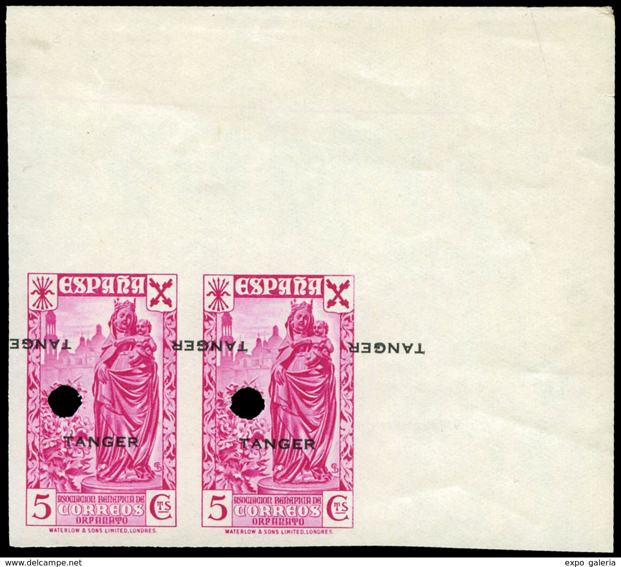 Ed. ** 6MTShhi Beneficencia - 1938. Historia Del Correo.Variedad Doble Impresión De La Sobrecarga, Una Invertida - Autres & Non Classés