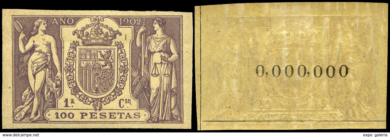 Alemany 499/509 - 1902. Pólizas. 11 Valores. Serie Completa Con Numeración 000.000 Al Dorso. Goma Original - Revenue Stamps