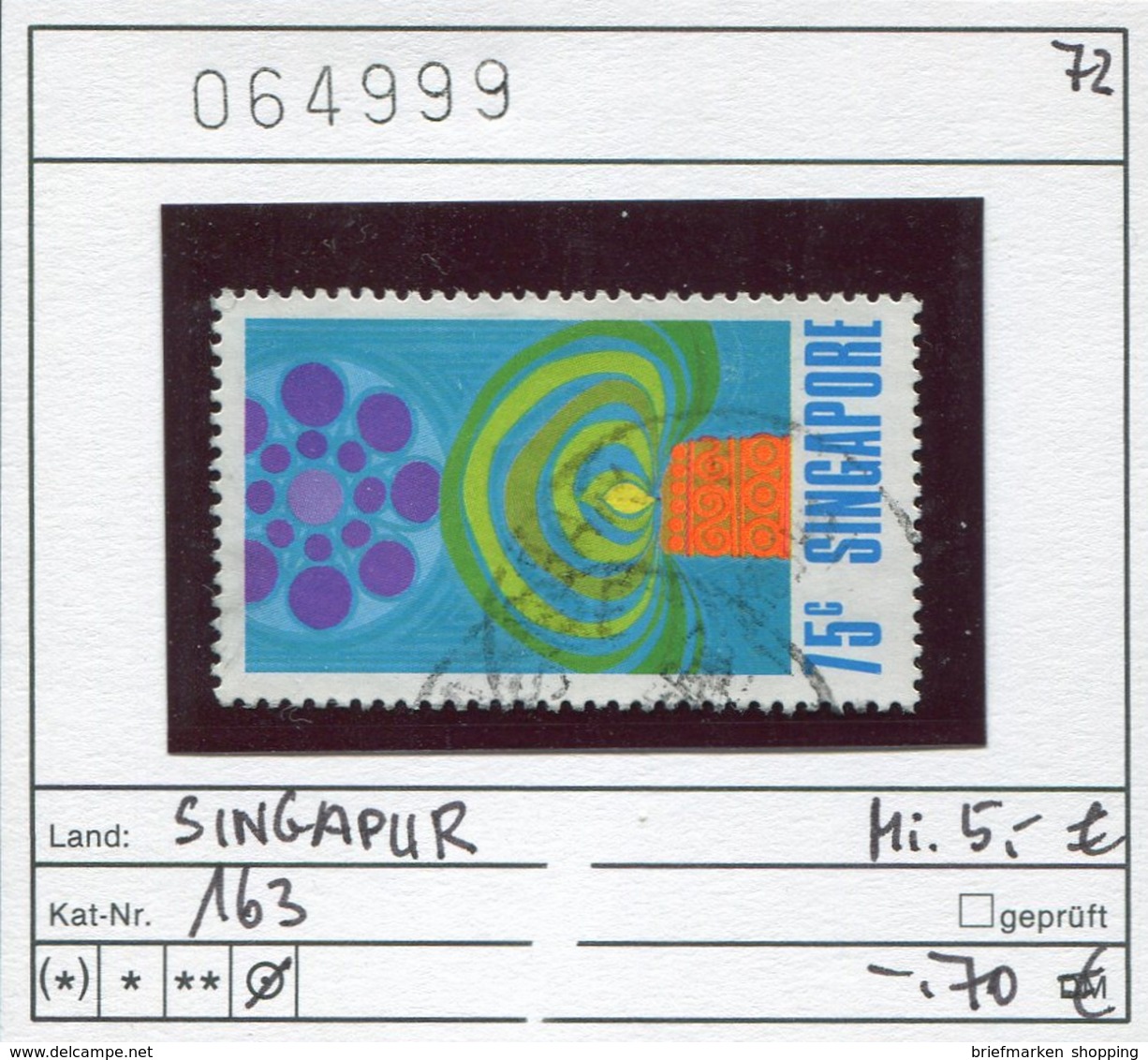 Singapur - Singapore - Michel 163 - Oo Oblit. Used Gebruikt - Singapur (1959-...)