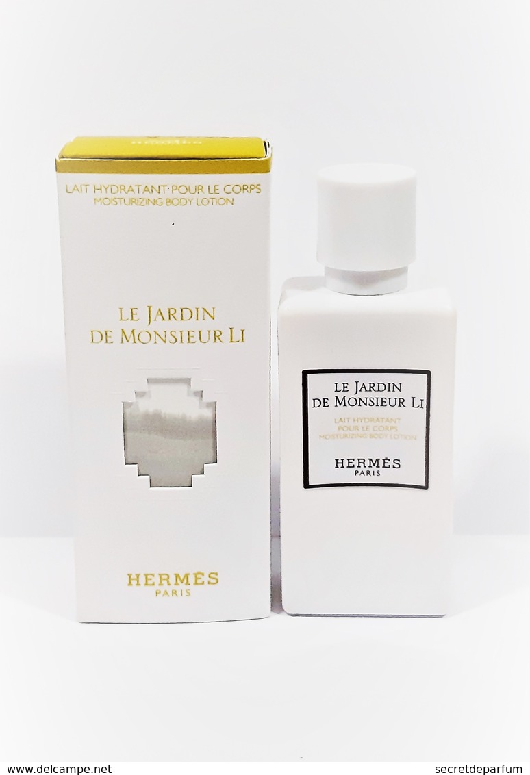 Miniatures De Parfum   LE JARDIN DE MONSIEUR LI  De HERMES  Lait Hydratant Pour Le Corps 40  Ml  + Boite - Miniatures Femmes (avec Boite)