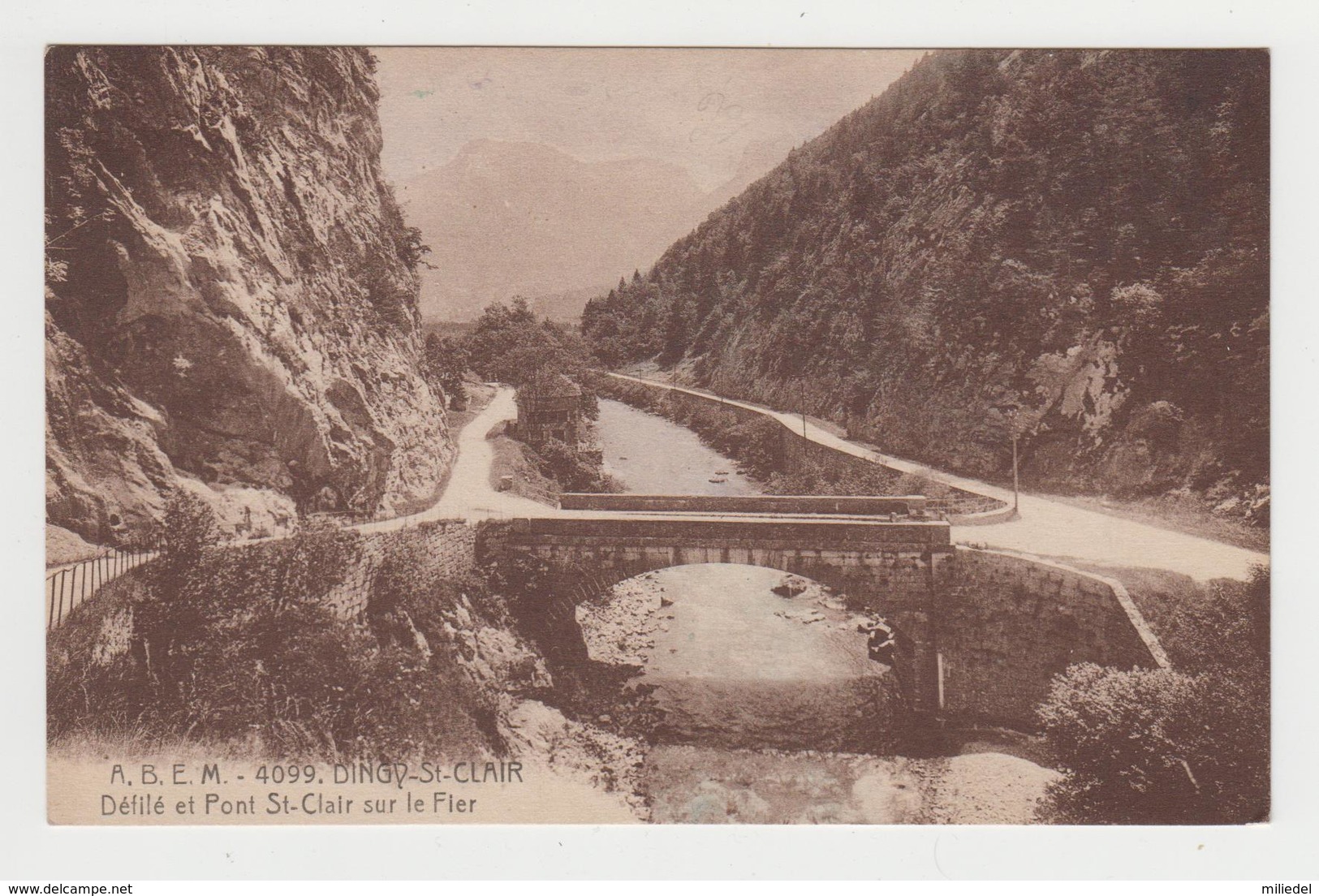 AA415 - DINGY SAINT CLAIR - Défilé Et Pont St-Clair Sur Le Fier - Dingy-Saint-Clair