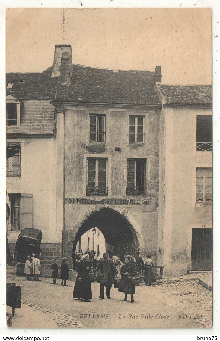 61 - BELLEME - La Rue Ville-Close - ND 12 - 1914 - Autres & Non Classés