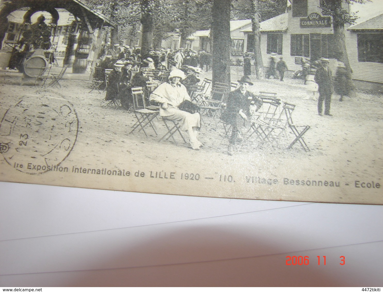 C.P.A.- Lille (59) - Exposition Internationale 1920 - Village Bessonneau - Ecole Communale - 1920 - SUP (BL 25) - Lille