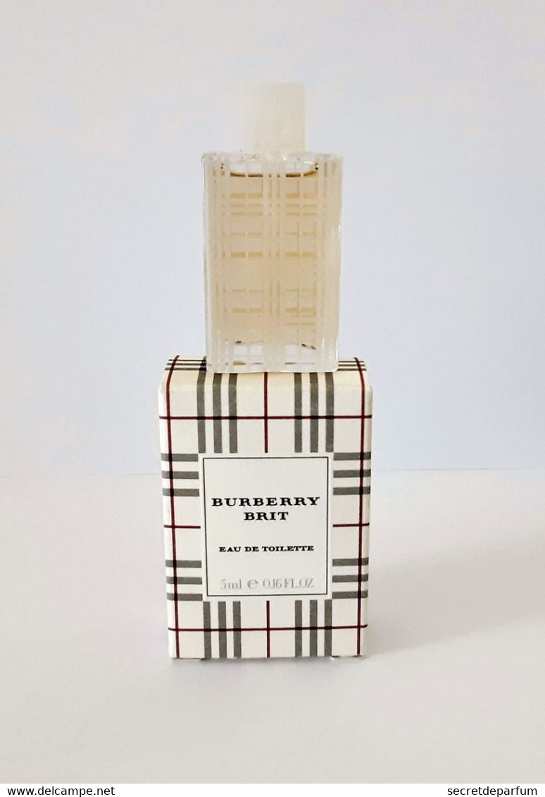 Miniatures De Parfum BURBERRY BRIT   EDT   5 Ml + Boite - Miniatures Femmes (avec Boite)