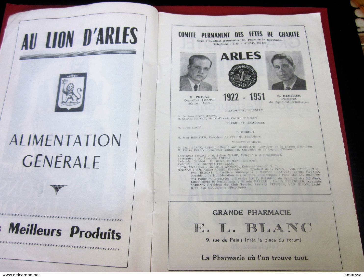 1951-ARLES-PROGRAMME MUSIQUE 7é REGIMENT GENIE MILITAIRE-GALAS ARTISTIQUES-CHORÉGRAPHIQUES-FOLKLORIQUE-CORRIDA-LA FLOTTE - Programmes