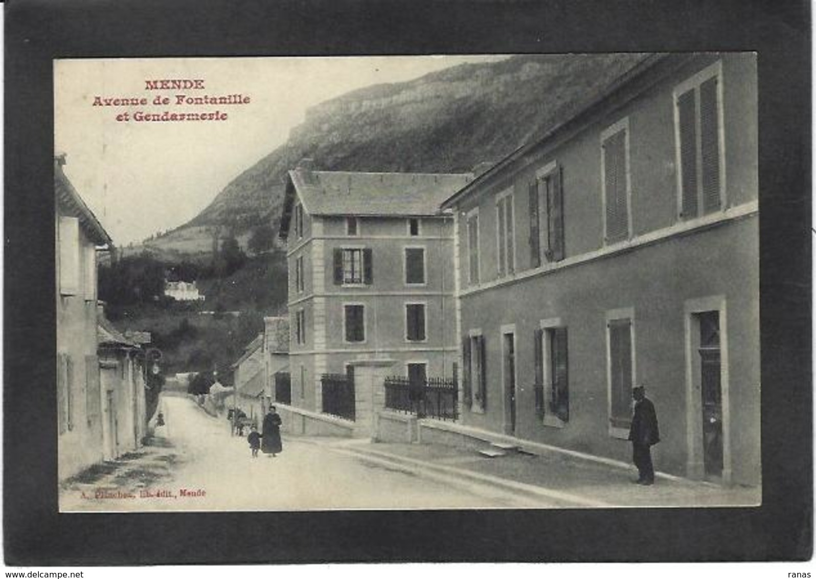 CPA Lozère 48 Mende écrite Gendarmerie - Mende