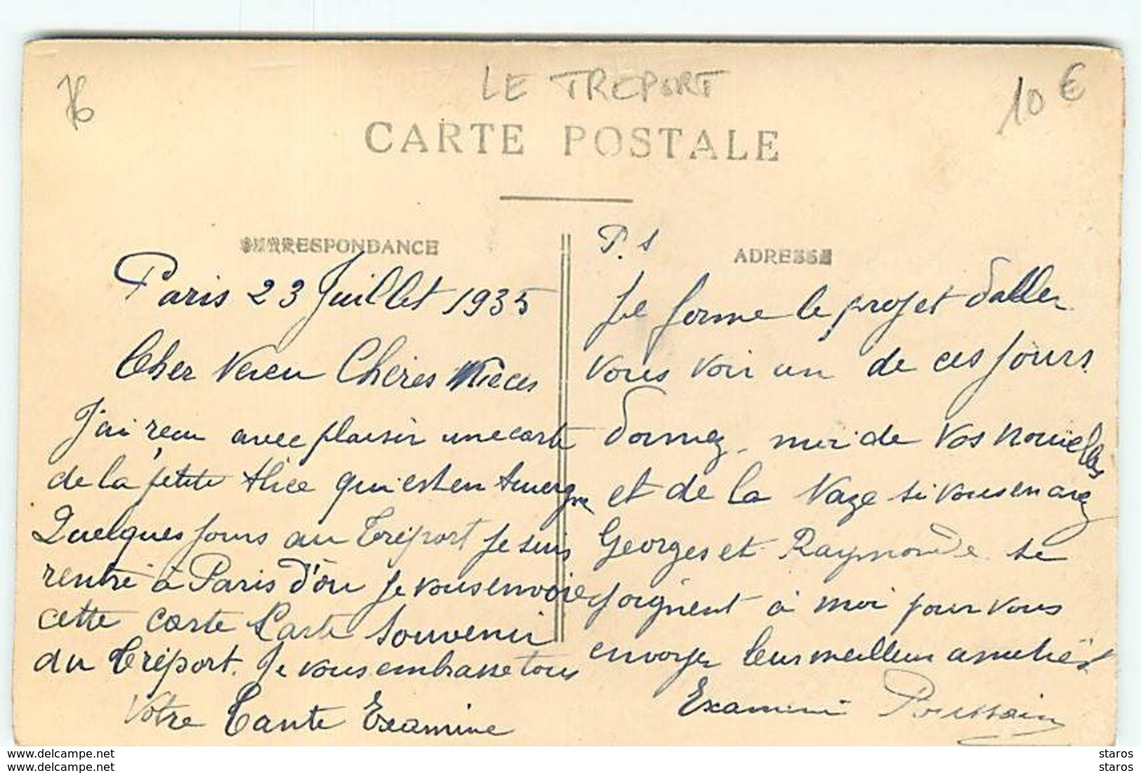 Carte-Photo - LE TREPORT - Couple Sur Une Terrasse - Le Treport