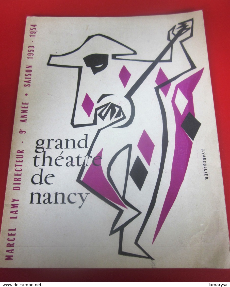 1953-54-PROGRAMME-THÉÂTRE DE NANCY- CARMEN-LA FLAMENCA--PHOTOS ARTISTES-DANSE- COMÉDIE - PUBLICITÉ BIÈRE - Programmes