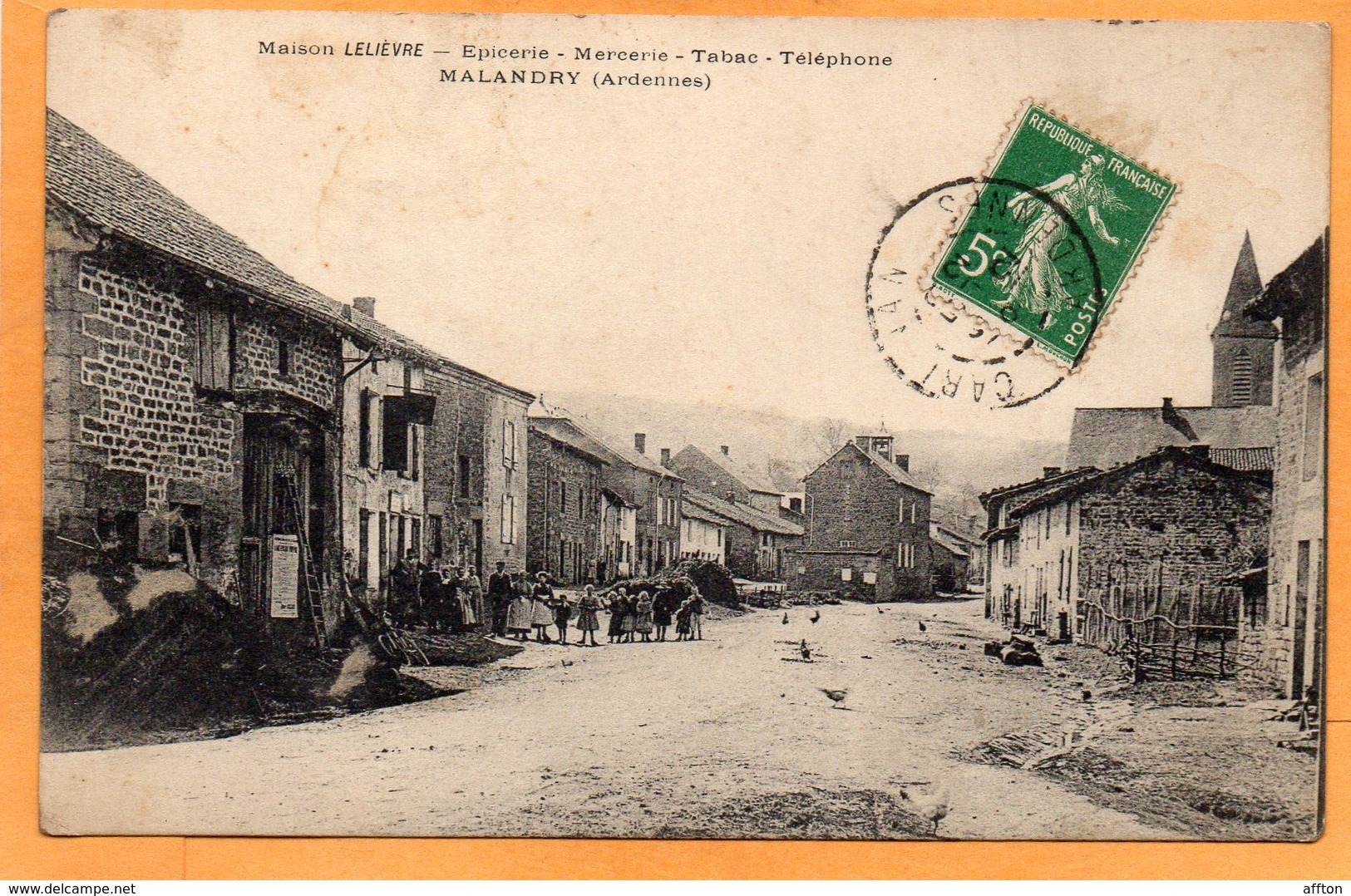 Malandry France 1912 Postcard - Autres & Non Classés