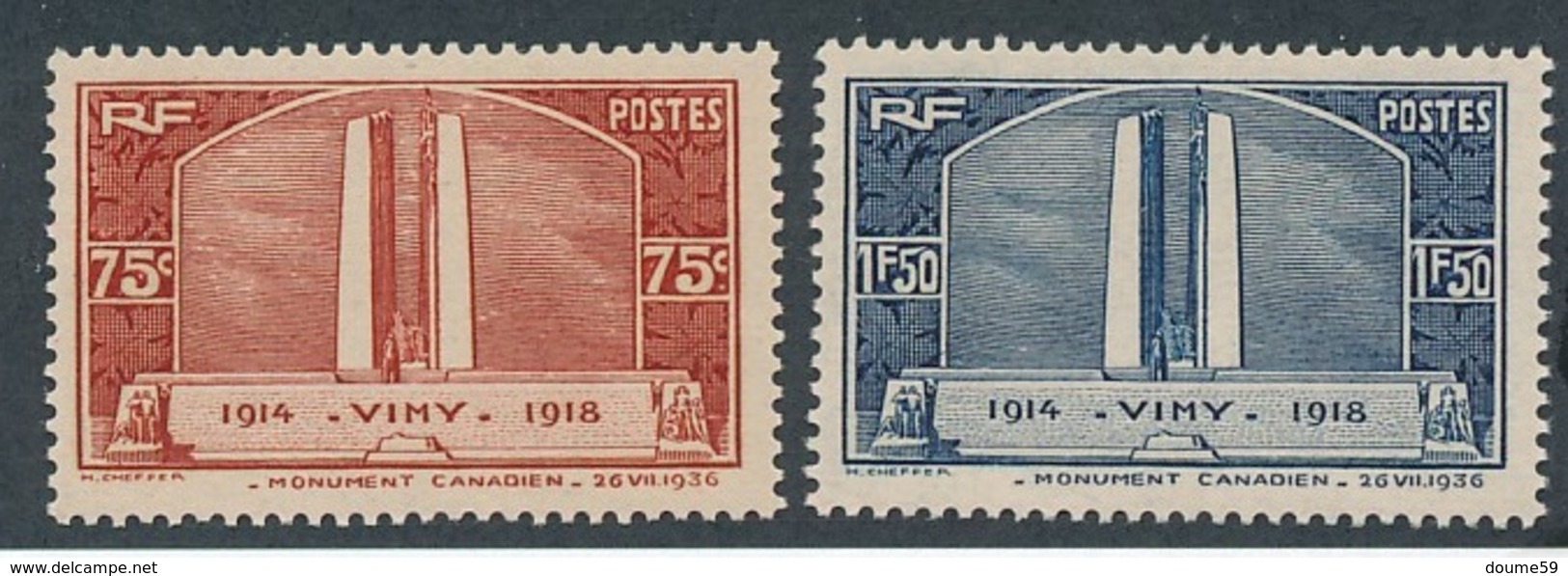 CT-1: FRANCE: Lot Avec N°316/317** - Neufs