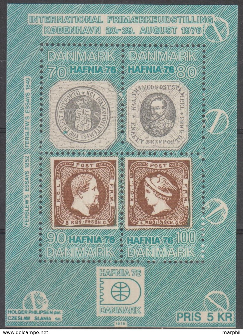 Danimarca 1975 Michel  N.580-583 Blk MNH Vedere Scansione - Nuovi