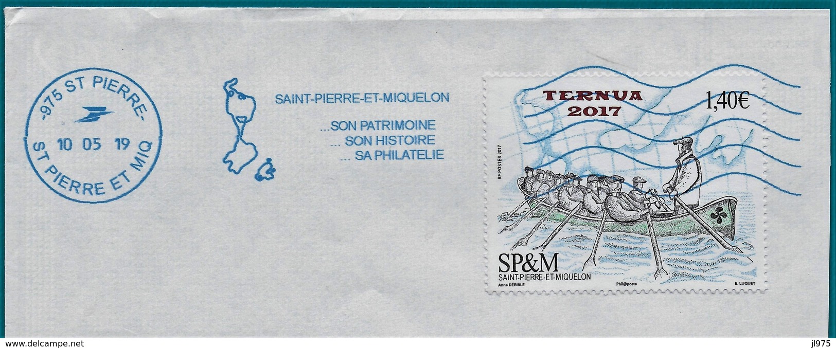 St.Pierre Et Miquelon 2017   YT N° 1189 "TERNUA 2017 " Traînière Basque  Oblitéré NEOPOST 05-2019. - Used Stamps