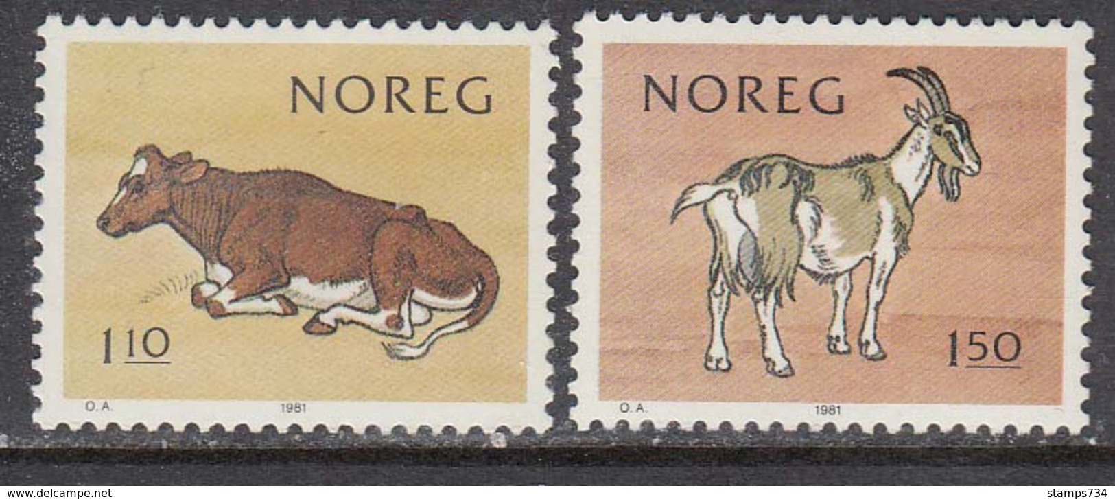 Norway 1981 - Lacteous Products Association Centenary, Mi-Nr. 834/35, MNH** - Nuevos