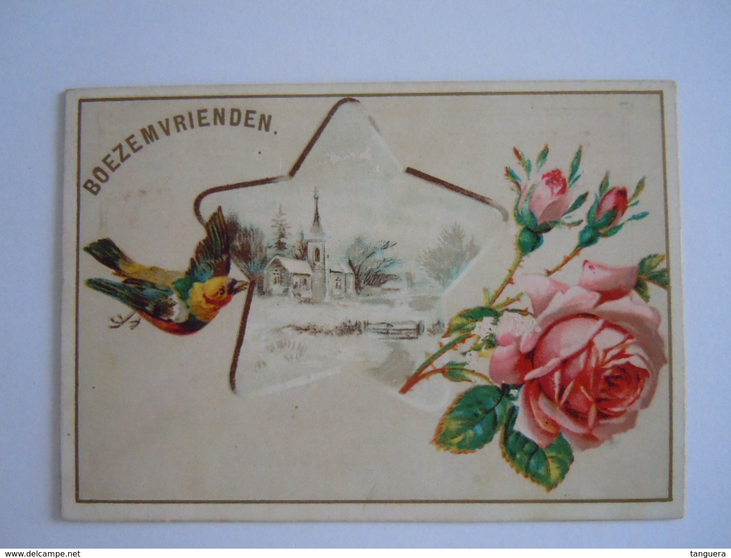 Ticket Dansfeest Boezemvrienden 1894 Antwerpen Met Dansorde Mignonnette Mignonette 10 X 7 Cm - Eintrittskarten