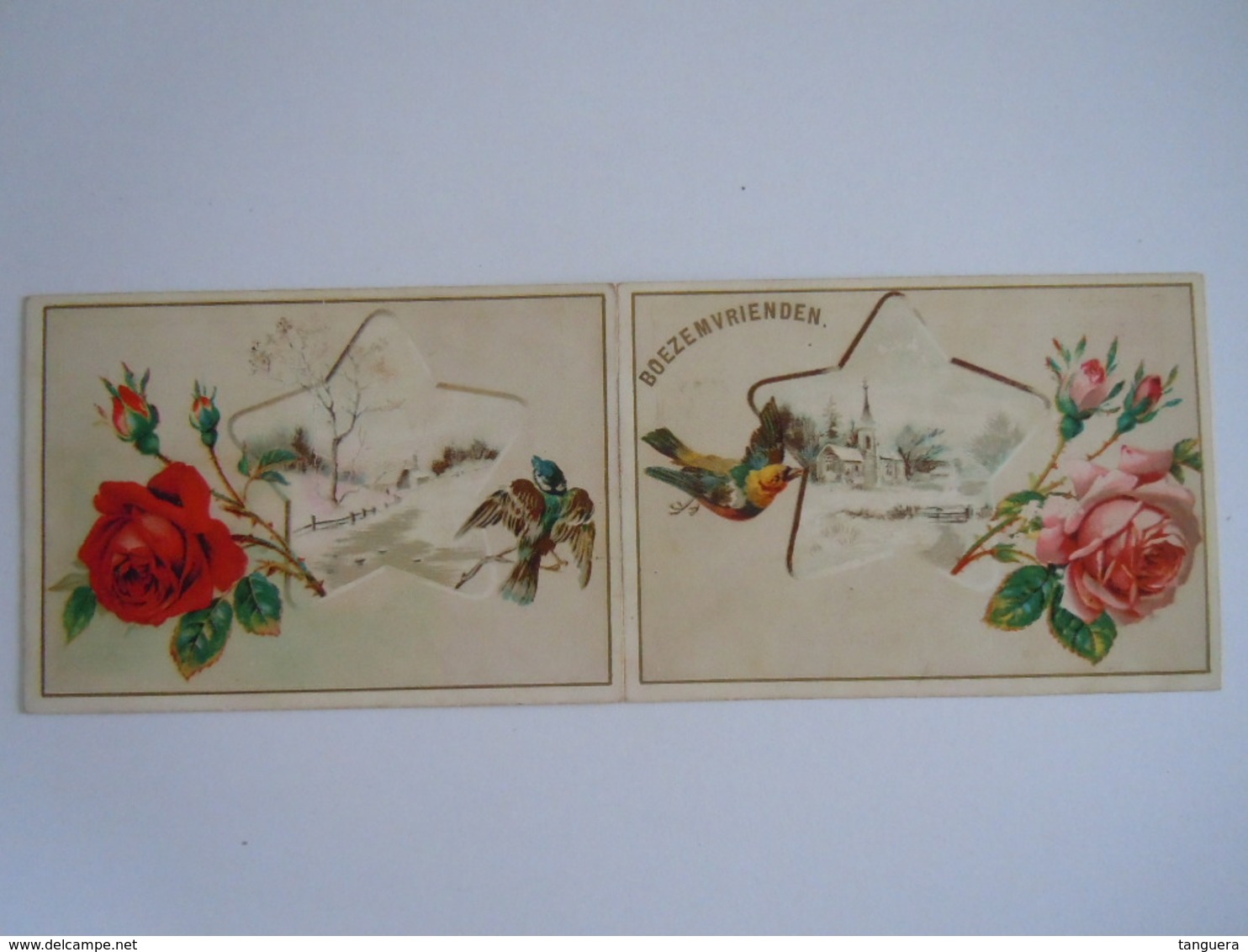 Ticket Dansfeest Boezemvrienden 1894 Antwerpen Met Dansorde Mignonnette Mignonette 10 X 7 Cm - Tickets - Vouchers