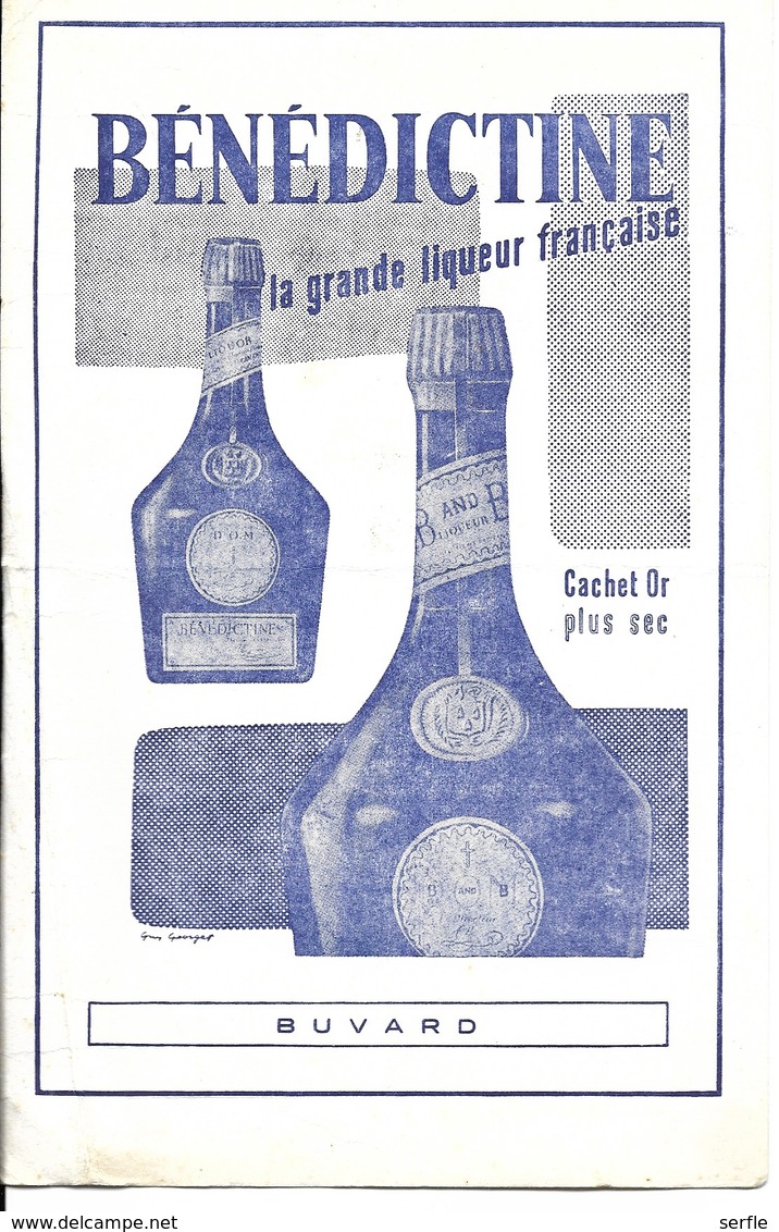 Buvard Publicitaire - Liqueur Bénédictine - Liquore & Birra