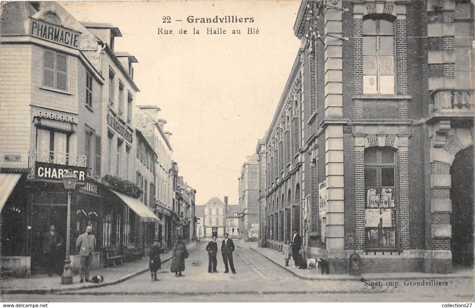 60-GRANDVILLIERS- RUE DE LA HALLE AU BLE - Grandvilliers