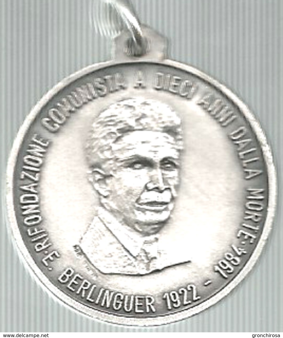 Rifondazione Comunista 1994, P. Togliatti Nel 30° Della Scomparsa, E. Berlinguer, Ag. Gr. 20, Cm. 3,2. - Altri & Non Classificati