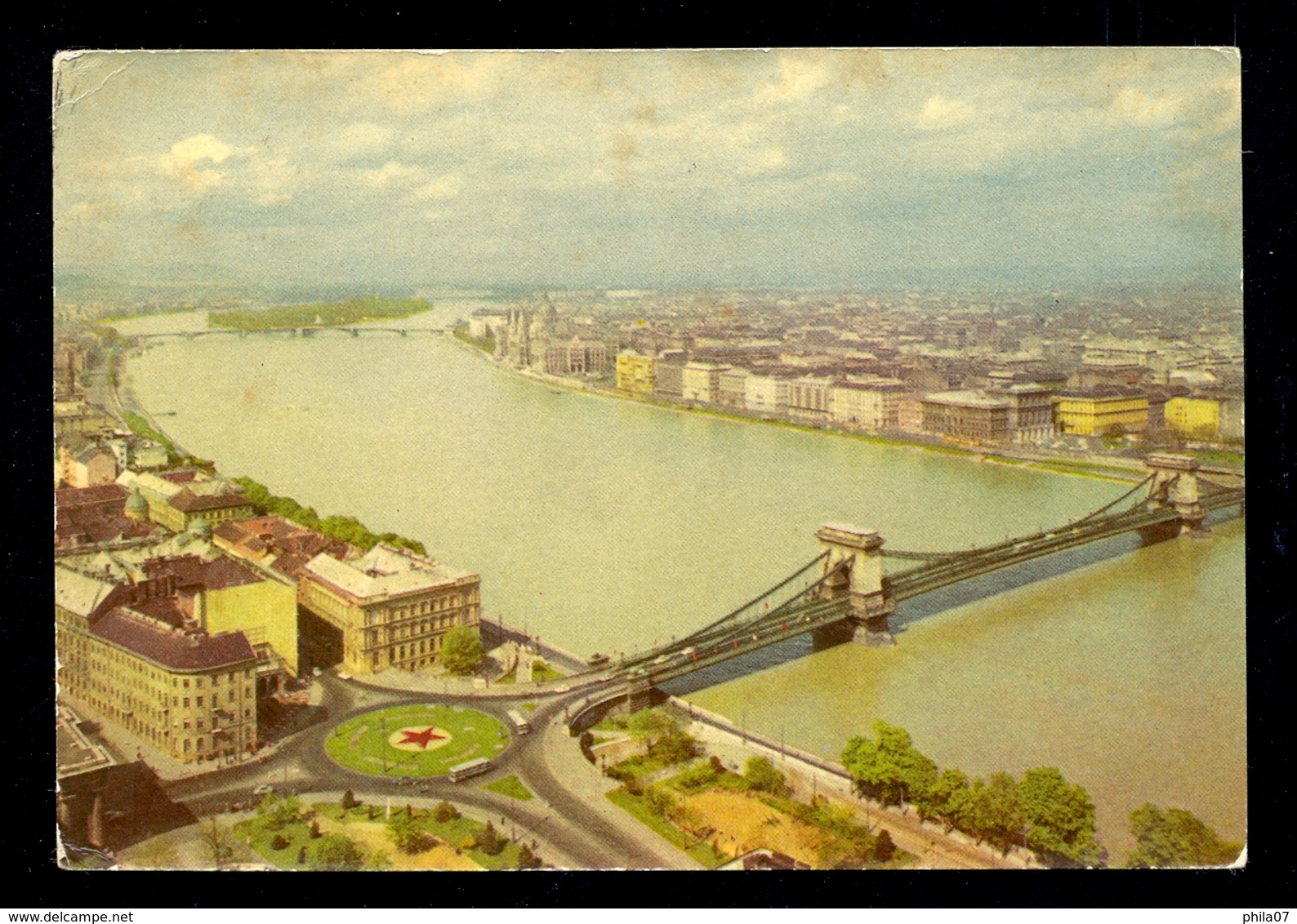 HUNGARY - Budapest Latkep Ansicht Von Budapest / Postcard Circulated, 2 Scans - Ungheria