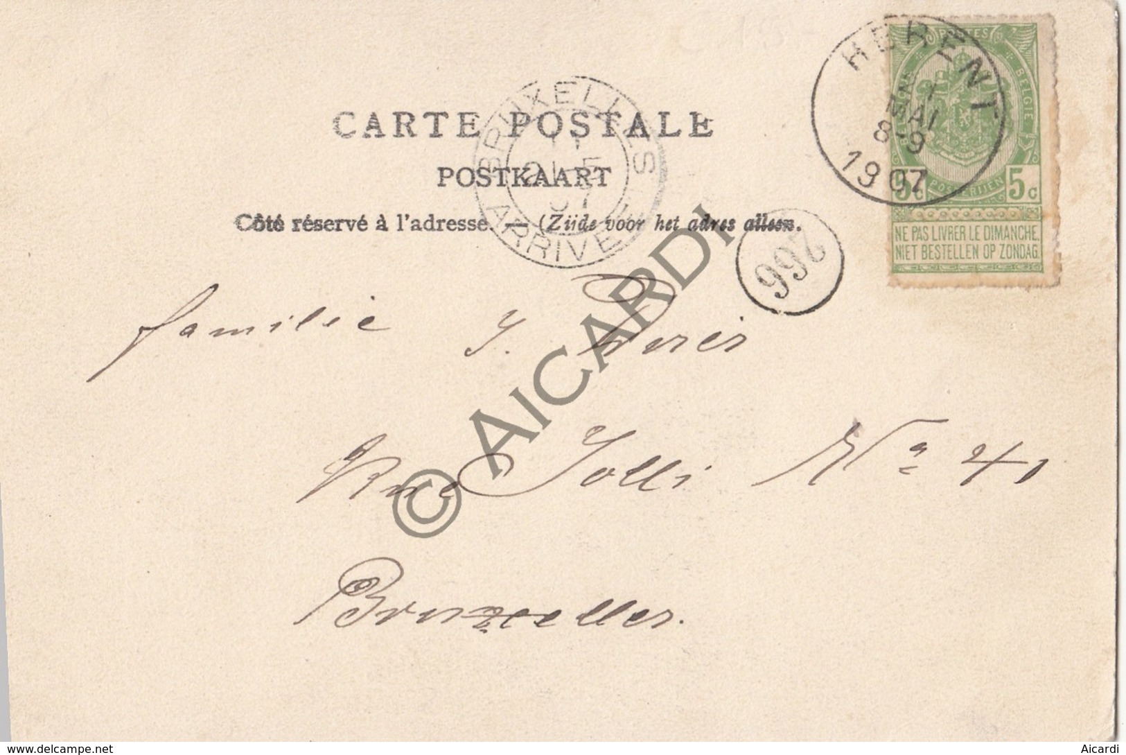 Postkaart/Carte Postale HERENT Rue De La Station 1907 (C465) - Herent