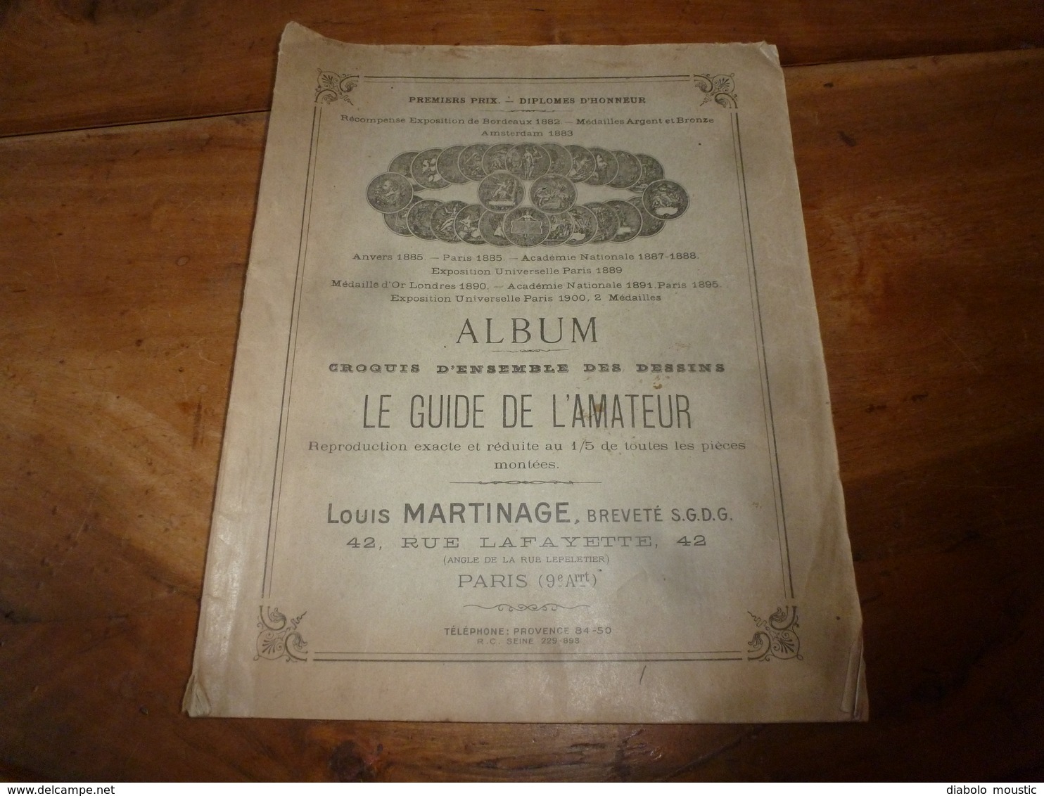 Album Ancien Chroquis D'Ensemble Des Dessins LE GUIDE DE L'AMATEUR - Louis MARTINAGE à Paris - Ambachten