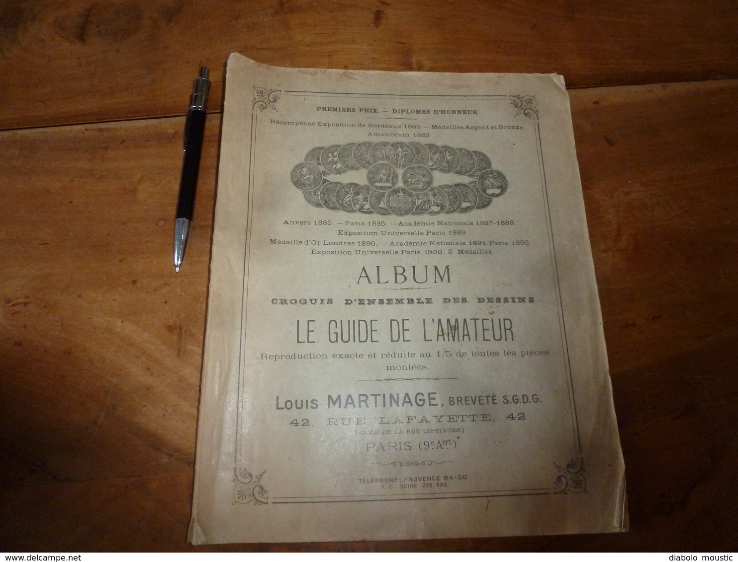 Album Ancien Chroquis D'Ensemble Des Dessins LE GUIDE DE L'AMATEUR - Louis MARTINAGE à Paris - Straßenhandel Und Kleingewerbe