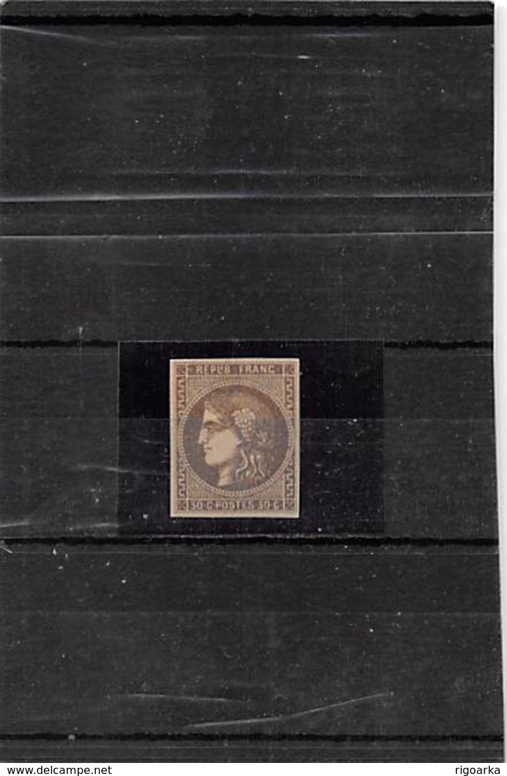 1870. BORDEAUX 30C. YV Nº 47 - 1870 Bordeaux Printing