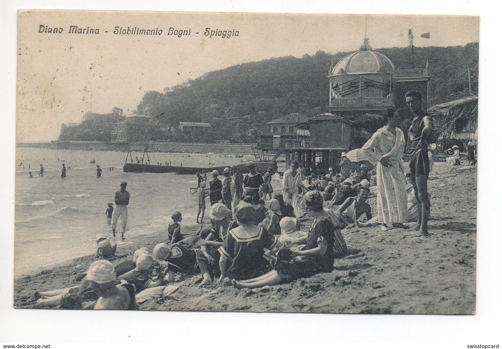 DIANO MARINA Stabilimento Bagni Spiaggia Riviera Gel. 1921 - Imperia