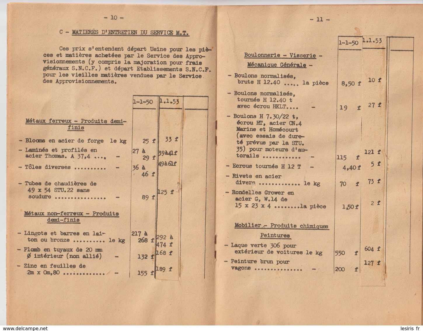 SOCIÉTÉ NATIONALE DES CHEMINS DE FER FRANÇAIS - BROCHURE N°5 - AYONS L'ESPRIT INDUSTRIEL - LES APPROVISIONNEMENTS - 1949 - Transports