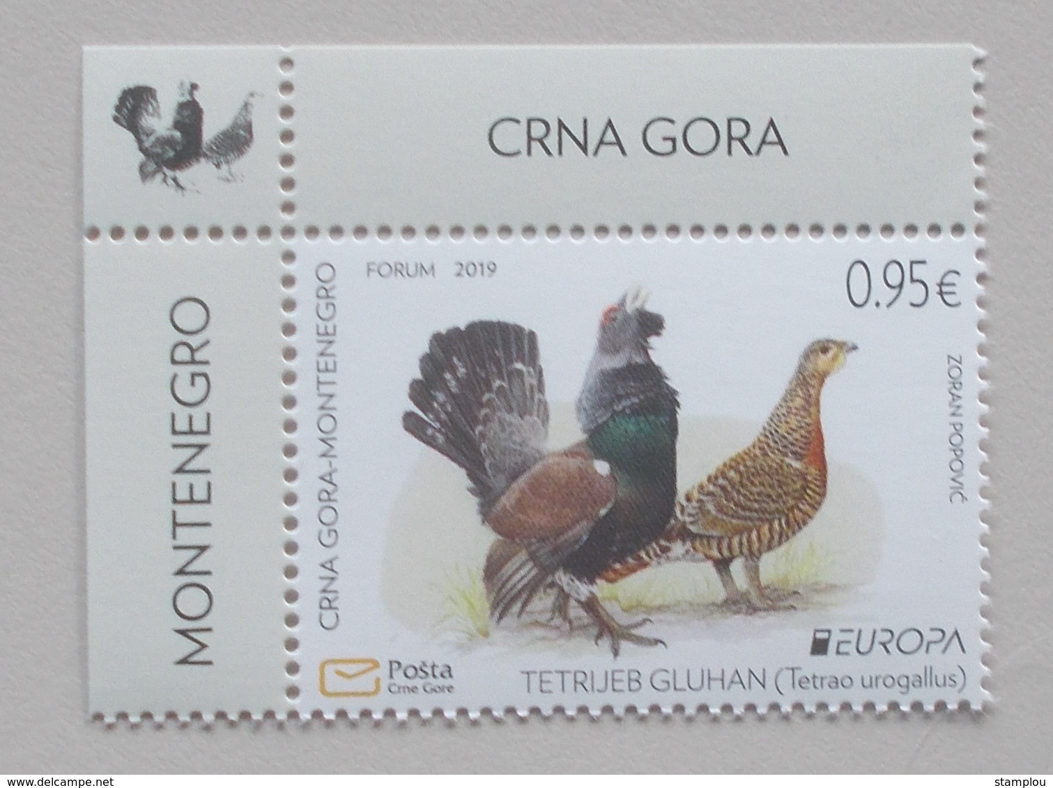 Montenegro 2019 Cept PF Block+stamps - 2019