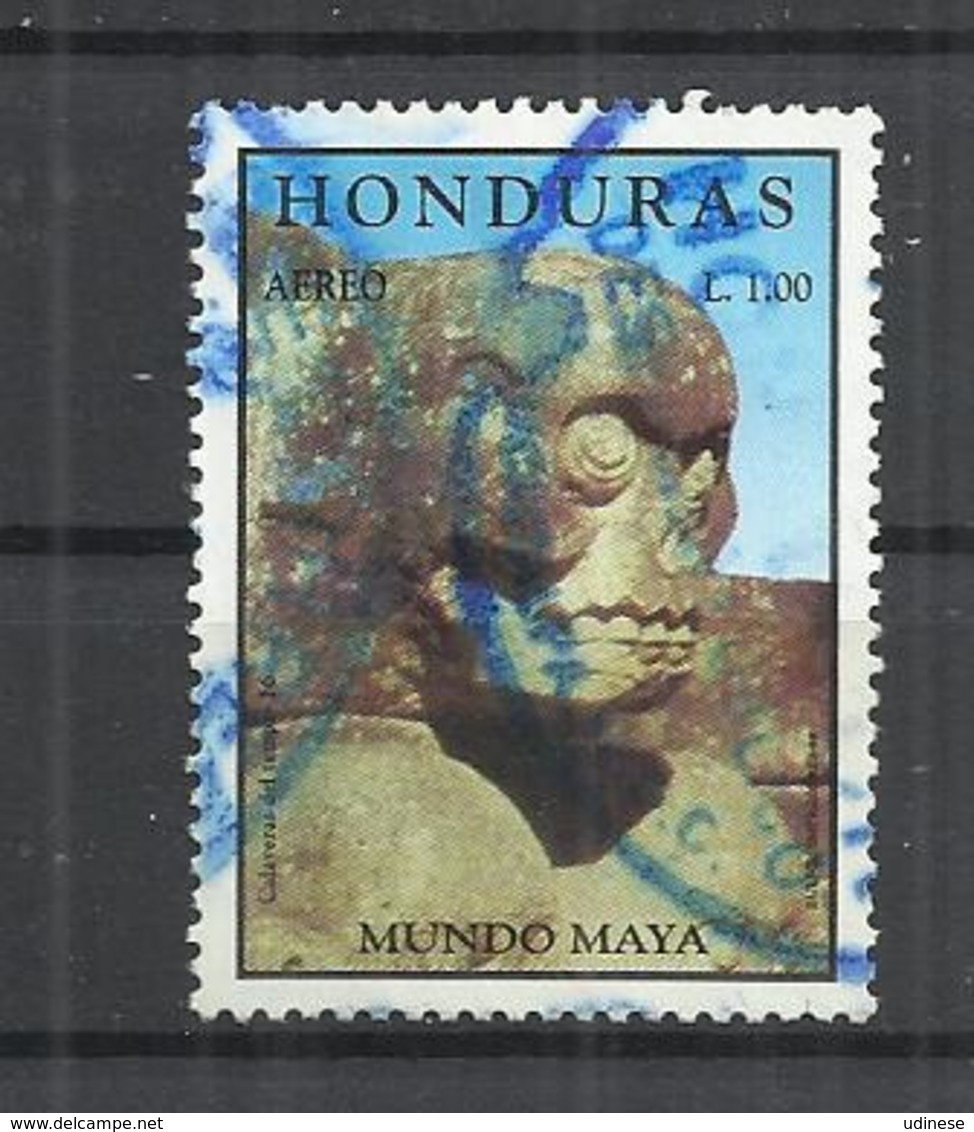 HONDURAS 1998 -  MAYA CULTURE  - POSTALLY USED OBLITERE GESTEMPELT USADO - Archaeology