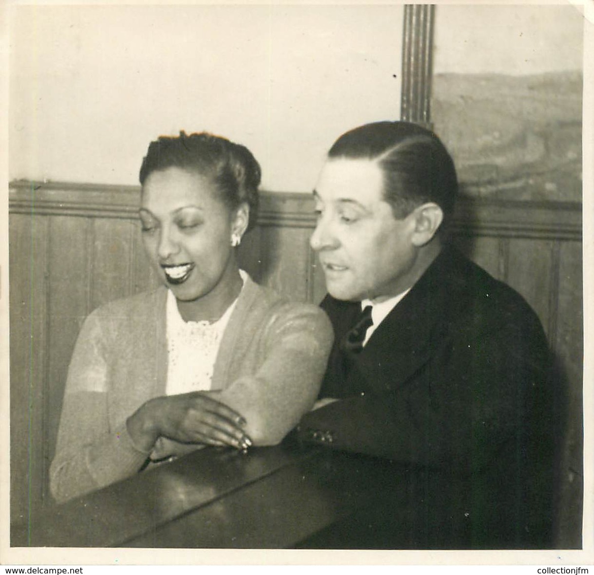 PHOTOGRAPHIE JOSEPHINE BAKER Et Jean GABIN - Famous People